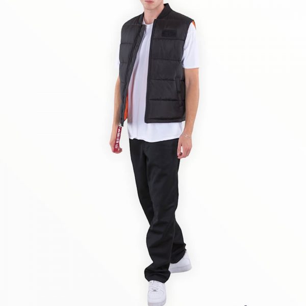 Clothes vest men\'s - puffer Exclusive sleeveless Alpha industries black