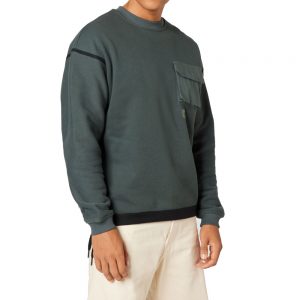 G-star raw khaki men's tape mesh sweatshirt