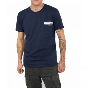 Alpha Industries blue men's ave blount t-shirt