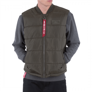 Alpha industries khaki men's sleeveless puffer vest