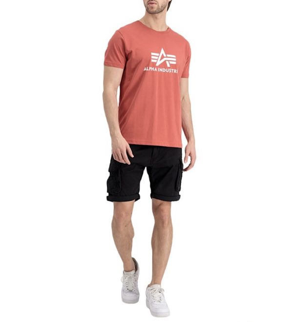 Alpha industries t-shirt men's red basic t-shirt - Exclusive Clothes