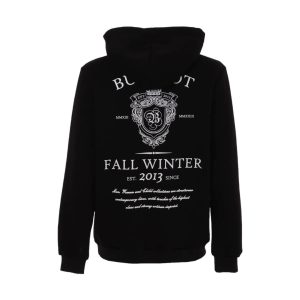 Butnot black hooded sweatshirt with royal coat of arms print