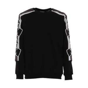 Butnot black sweatshirt with iridescent embroidered logo