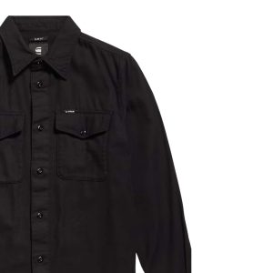 G-star raw μαύρο πουκάμισο marine slim shirt