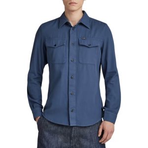 G-star raw μπλε σκούρο πουκάμισο marine slim shirt